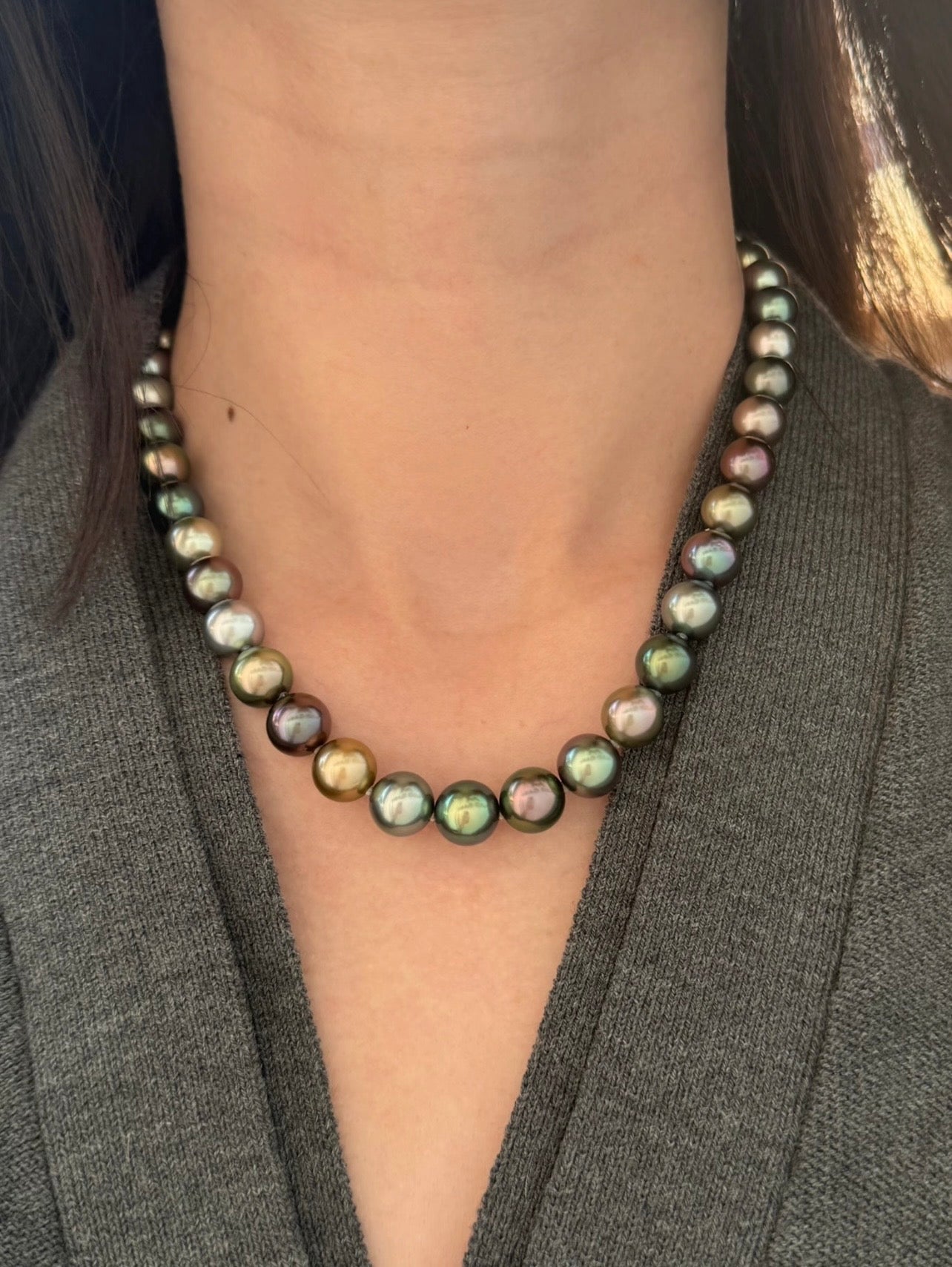 Tahitian Pearl Necklace 12mm