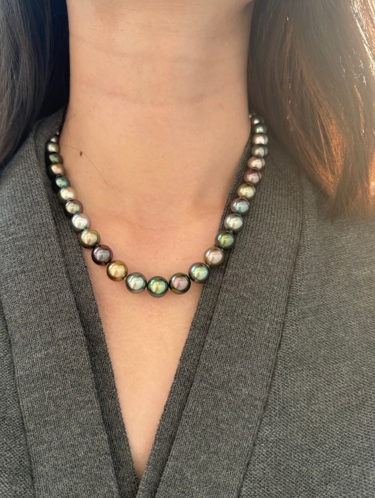 Tahitian Pearl Necklace 12mm